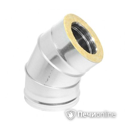 Колено 135° (45°) Теплов и Сухов Отвод Термо 45* ОТ-Р 430-0.5/оцинковка D150/210 в Красноуфимске