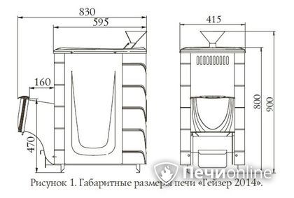 Дровяная печь-каменка TMF Гейзер 2014 Inox ДН КТК ЗК антрацит в Красноуфимске