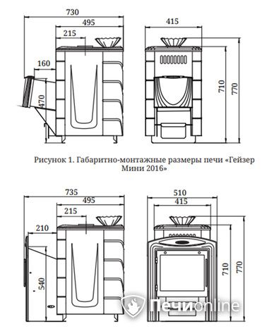 Дровяная печь-каменка TMF Гейзер Мини 2016 Inox ДН ЗК ТО антрацит в Красноуфимске