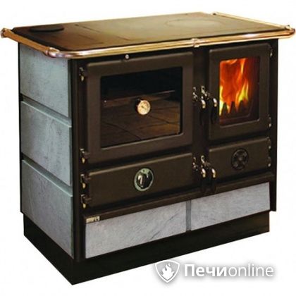 Отопительно-варочная печь MBS Thermo Magnum Stone L с теплообменником и духовым шкафом в Красноуфимске
