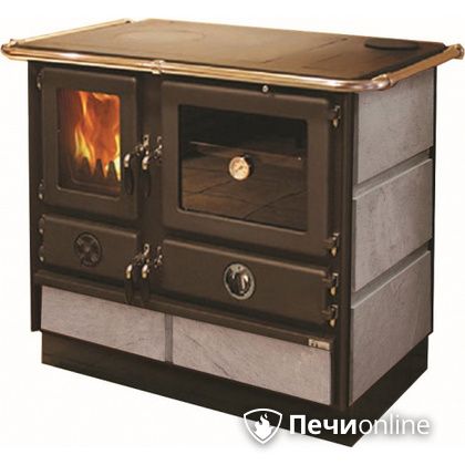 Отопительно-варочная печь MBS Thermo Magnum Stone R с теплообменником и духовым шкафом в Красноуфимске